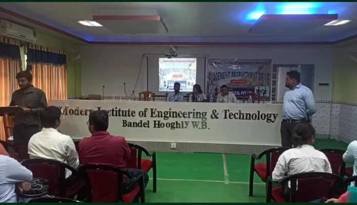 Placement Recruitment Drive for SI Surgical Pvt. Ltd. at Modern Institute of Engineering and Technology, Bandel